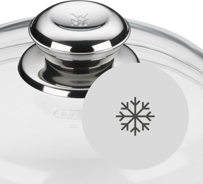 Produktbild WMF Glasdeckel Pfannendeckel 20cm Kochtopfdeckel Ersatzdeckel Metallknauf (20 cm, Metall, Glas)
