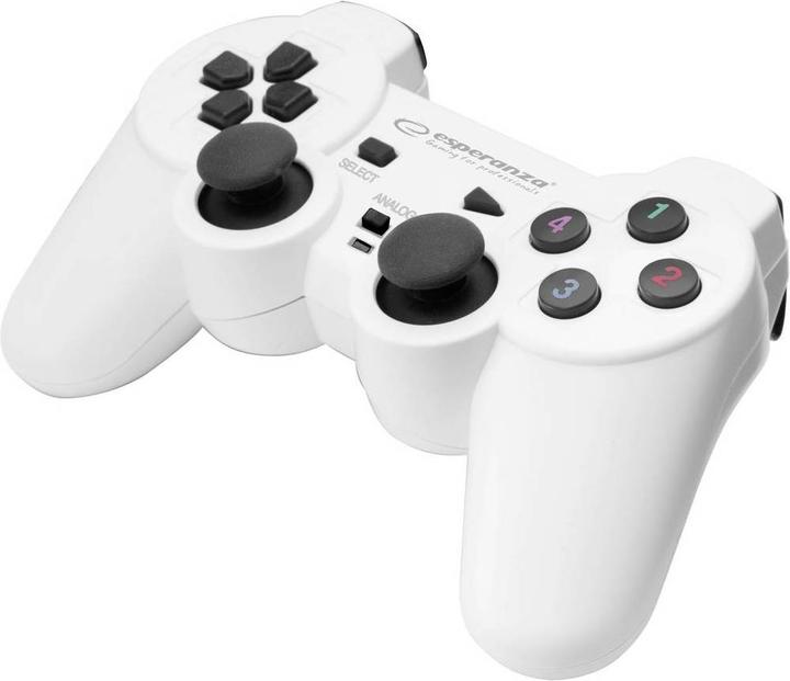 Actual product image Esperanza WARRIOR Gamepad PC White (PC)