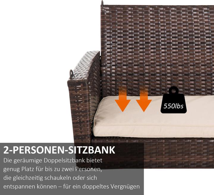 Produktbild Outsunny 2-Sitzer Hollywoodschaukel