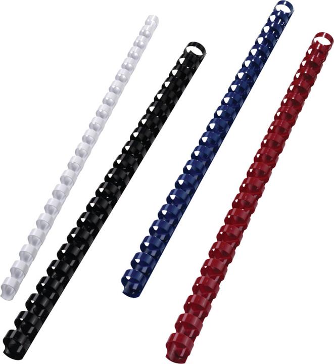 Actual product image GBC Binder spine 12mm, 21 rings, black, 100 pcs.