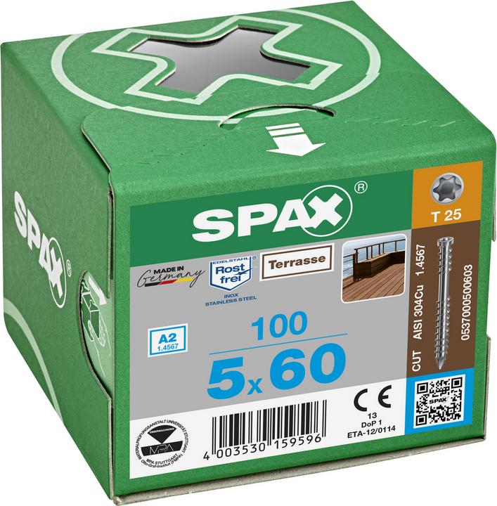 Immagine prodotto Spax Viti autofilettanti -D A2 (100 Viti per pezzo)