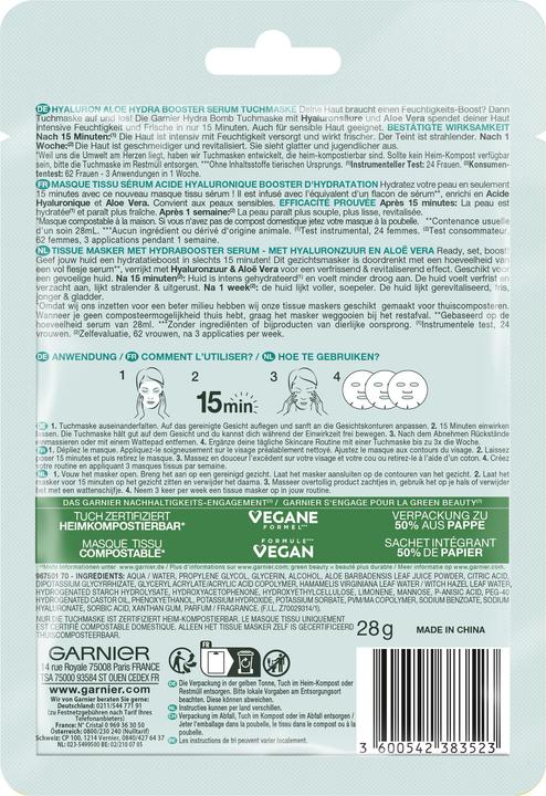 Produktbild Garnier Tissue Mask