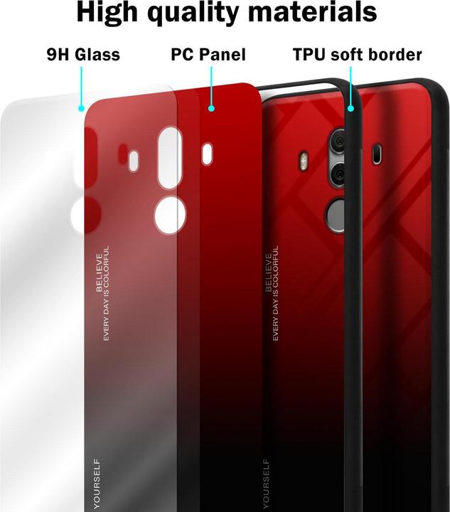 Productafbeelding Cadorabo TPU 2 kleuren glasdekking (Huawei Mate 10 Pro)