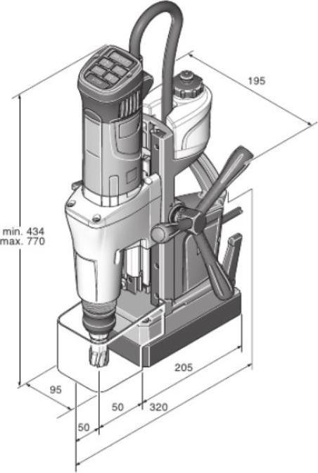 Actual product image Fein Magnetic core drilling machine KBM 65 U (Electrical connection)