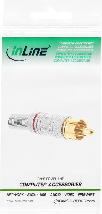 Image du produit InLine Fiche RCA version soudée