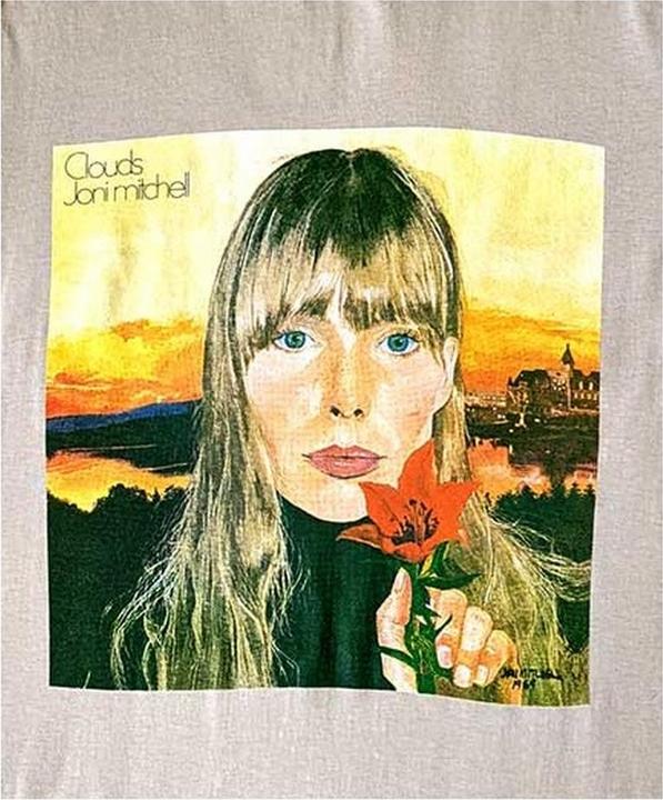 Immagine prodotto Joni Mitchell Clouds Maglietta Adulto Unisex (XL)