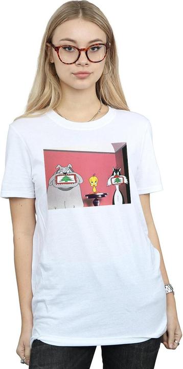 Produktbild Looney Tunes Christmas Postcard TShirt (XL)
