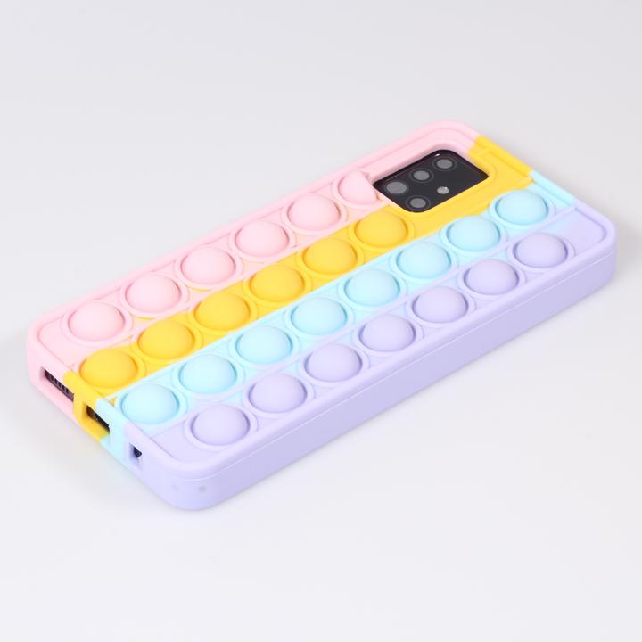 Produktbild PhoneLook Hülle Silikon Luftblasen Anti-Stress Regenbogen (Samsung Galaxy A51)