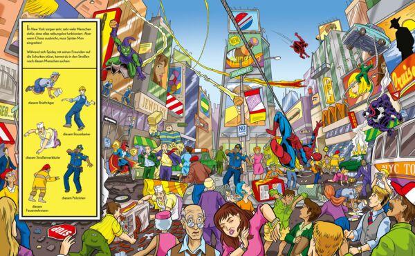 Immagine prodotto Marvel Spidey und seine Super-Freunde - Verrückte Such-Bilder, gross - Wimmelbuch - Pappbilderbuch (Tedesco, Phoenix International Publications Germany GmbH, 2022)