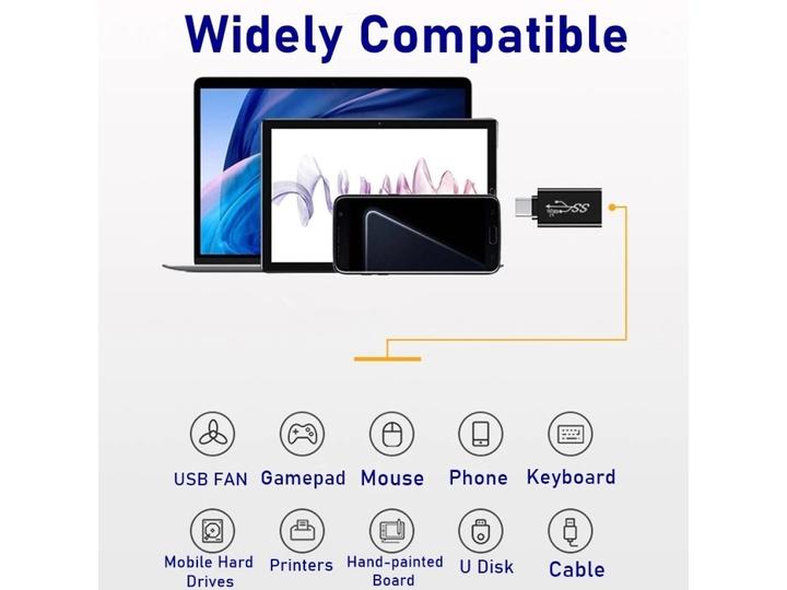 Actual product image PowerGuard USB-C to USB 3.0 Adapter 5 Gbit/s (USB 3.0)