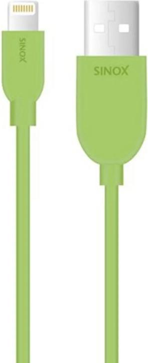Produktbild Sinox i-Media - Lightning Kabel - USB Stecker auf Lightning Stecker - 2 m - grün - für Apple iPad/iP (2 m, USB 2.0)