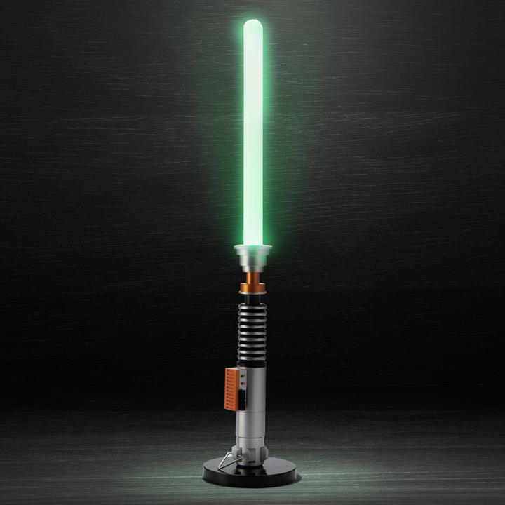 Actual product image Ukonic Ukon!c table lamp Luke Skywalker green lightsaber