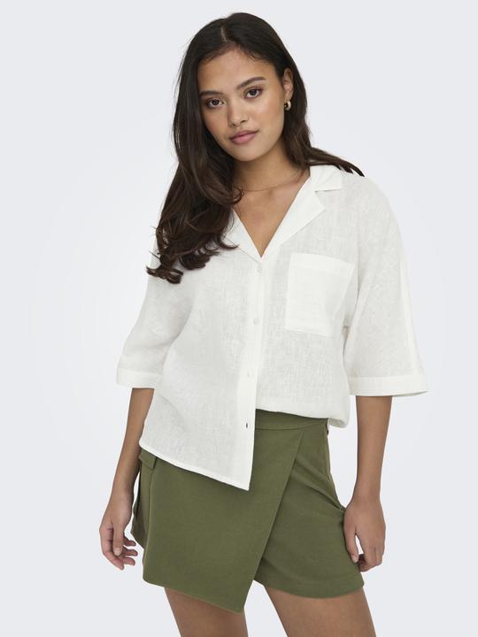 Immagine prodotto Only Vestibilità regolare Colletto da camicia Taglio voluminoso delle maniche Camicia da camicia (L)