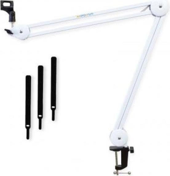 Actual product image keepdrum Tablet holder with articulated arm Stand White