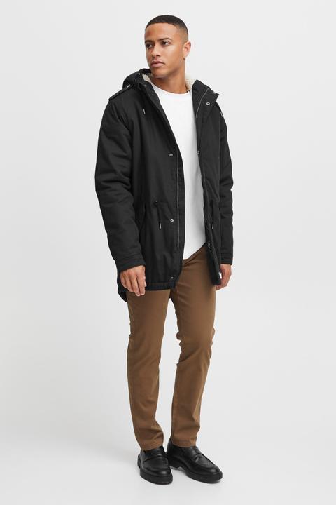 Actual product image Solid Darnell Men's Parka Outdoor Jacket Winter Coat With Teddy Fleece With Hood Made Of 100% Cotton (S)