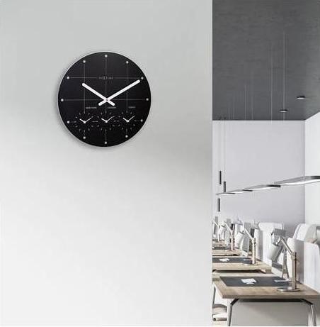 Actual product image Nextime Wanduhr - Ø 43 cm - schwarz - Big City (43 cm)