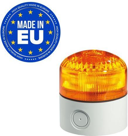 Image du produit RND Lampe de signalisation à LED AC / DC 24V 375mA 92mm Orange IP65 Bornier SIR-E