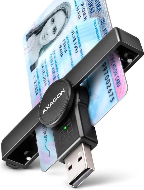 Axagon CRE-SMPA USB Smart Card PocketReader (USB 2.0)