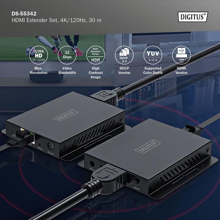 Produktbild Digitus HDMI Extender Set, 4K/120Hz, 40 m