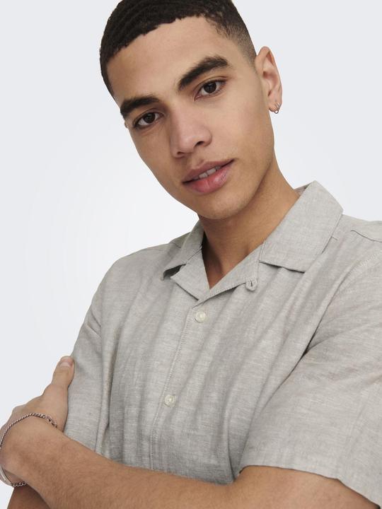 Image du produit Only & Sons Chemise unie à manches courtes (M)