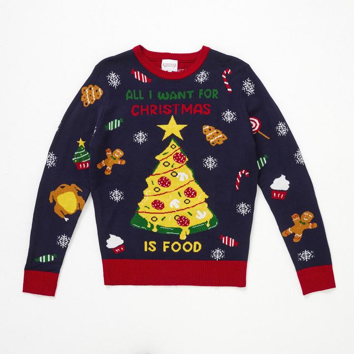 Image du produit Christmas Sweats All I Want For Christmas Is Food (Tout ce que je veux pour Noël) Sweat à LED (L)