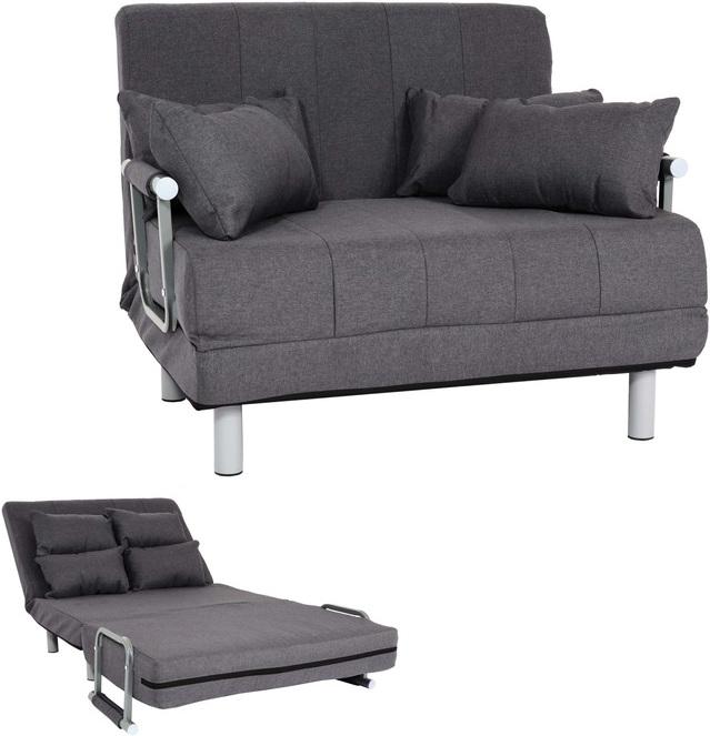 Produktbild Swisshandel24 Schlafsessel HWC-K29, Klappsessel Schlafsofa Gästebett Relaxsessel, Liegefläche 186x97cm  Stoff/Tex