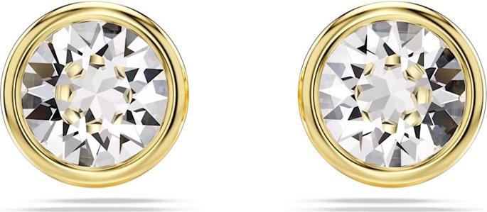 Produktbild Swarovski Imber Ohrstecker Rundschliff Weiss Gold (Swarovski Metall)