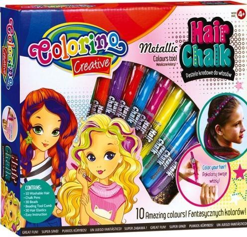 Image du produit Colorino Creative Hair chalk set 10 colours mix (Multicolore)