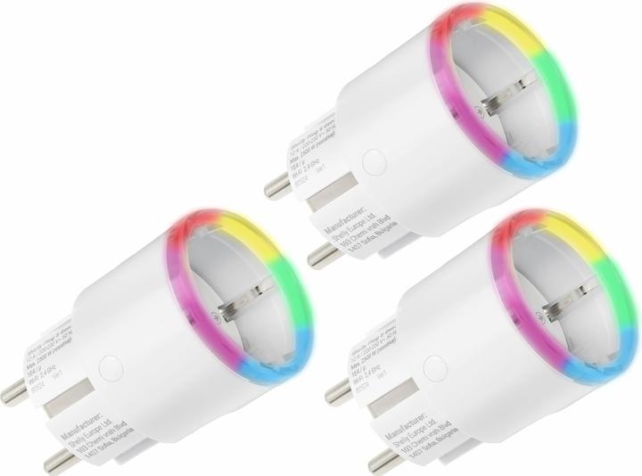 Produktbild Shelly WLAN-Steckdose Plug S Gen3, Matter, weiss, 3 Stück