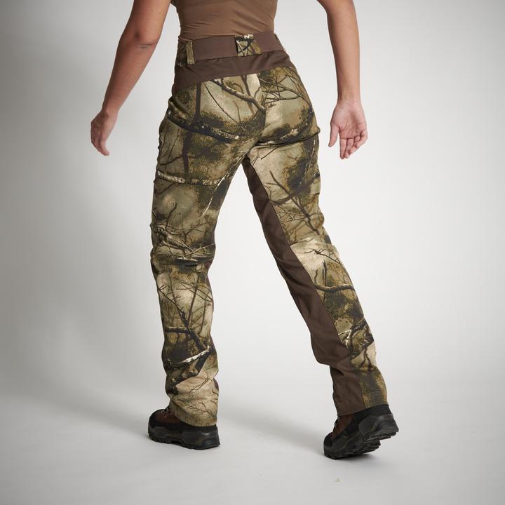 Image du produit Solognac Pantalon Chasse Femme 500 Silencieux Respirant Camouflage (XXS)