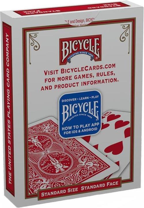 Image du produit Bicycle Short Deck Red Back (Anglais)