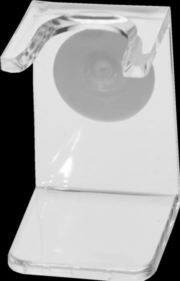 Image du produit Support pour blaireau, plastique clair comme du verre, hauteur : 7,5 cm (Blaireau)