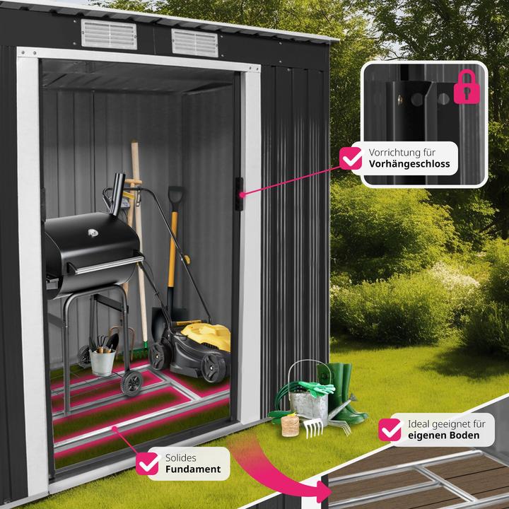Actual product image tectake Garden shed