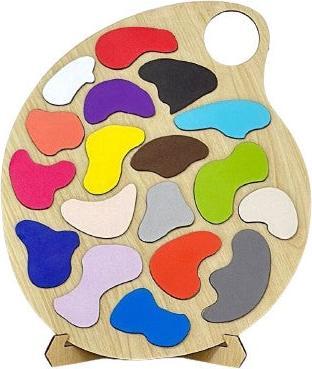 Immagine prodotto Activity Board Puzzle di pallet colorati in legno, giocattolo educativo per bambini, regalo ideale per i più