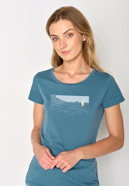 Actual product image Greenbomb Women's Nature Set Sail Loves T-Shirt (XL)