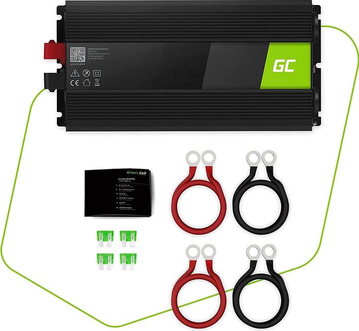 Produktbild GreenCell INV24 - Universal - Auto - 24 V - 1500 W - 230 V - DC-to-AC