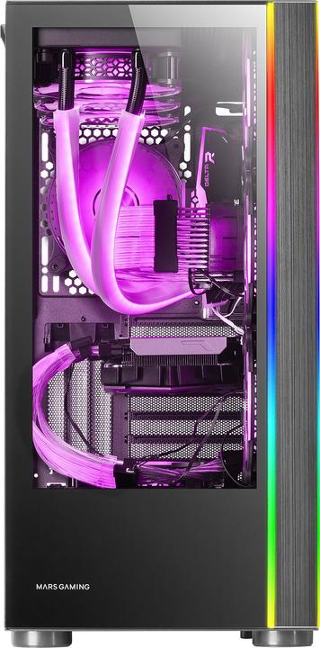 Immagine prodotto Mars Gaming Boitier Grand Tour E-Atx Mc-Ult Avec Panneaux Vitrés (Noir) (ATX, mATX, Mini-ITX)