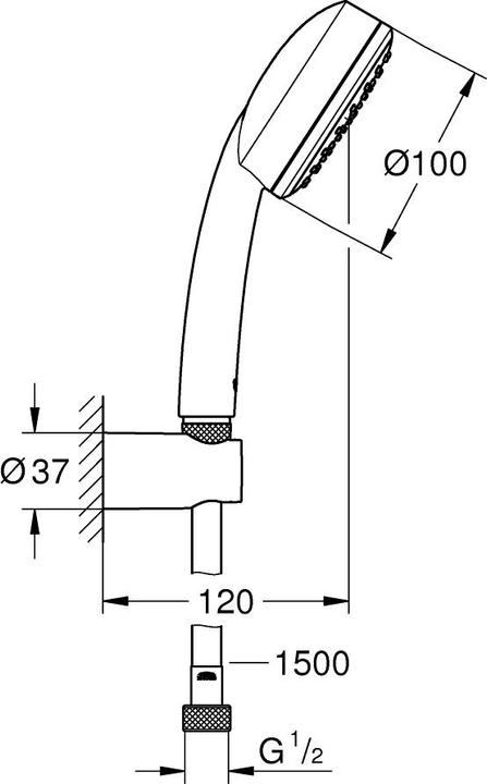 Image du produit Grohe Tempesta Cosmopolitan 100 Set de douche, chromé (1 Types de jets)