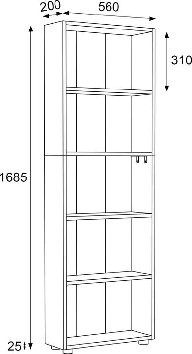 Produktbild VCM Bulas (56 x 20 x 169 cm)