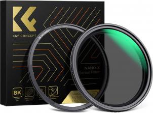 Image du produit K&F Concept Grauer einstellbarer Magnetfilter Nano-X MRC Fader ND2-32 - 72 mm (72 mm, Filtre gris neutre, 72 mm)