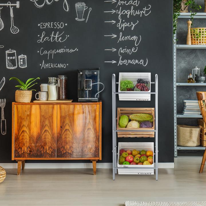 Actual product image Relaxdays Beverage crate rack (50 x 32 x 116 cm)