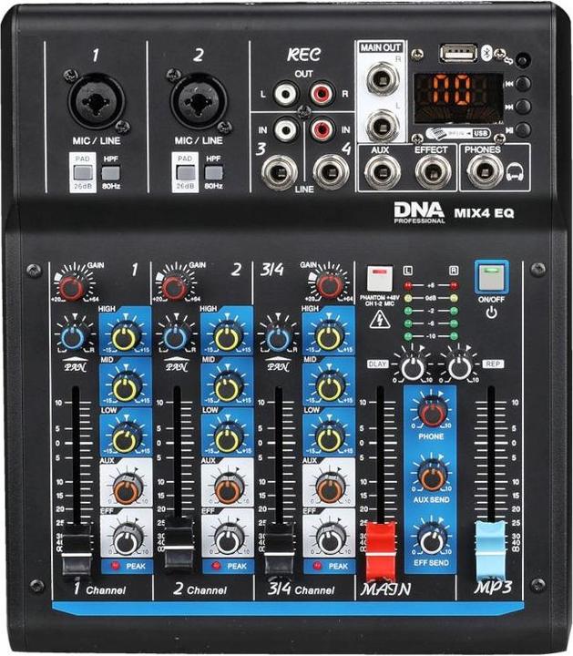 Produktbild DNA MIX 4 EQ USB MP3 Bluetooth analog Audio Mixer