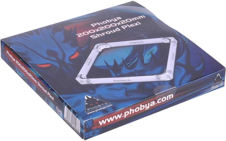 Actual product image Phobya Shroud Plexi 200x200x20mm