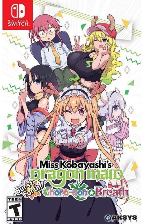 Actual product image Aksys Game Miss Kobayashi's Dragon Maid: Burst Forth!!! Choro-gonBreath -US- (Switch, Switch Lite, Switch OLED, EN)