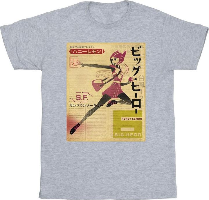 Produktbild Disney Big Hero 6 Baymax Honey Lemon Newspaper TShirt (XXL)