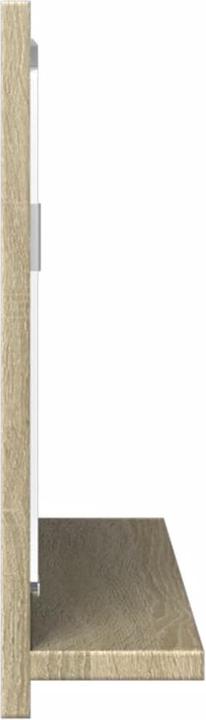 Produktbild VidaXL Badspiegel Wandspiegel Badezimmerspiegel Spiegel mit Ablage Sonoma-Eiche (60 x 37 cm)