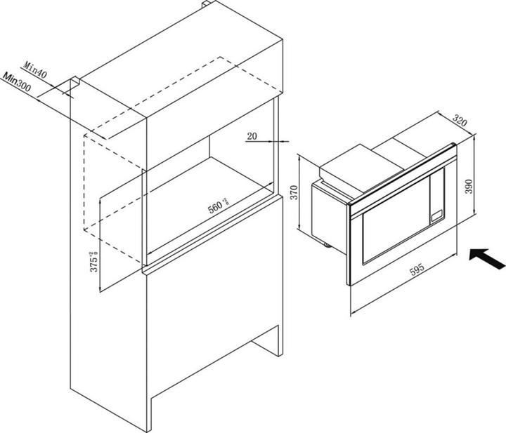 Actual product image Amica EMW13170S (20 l)