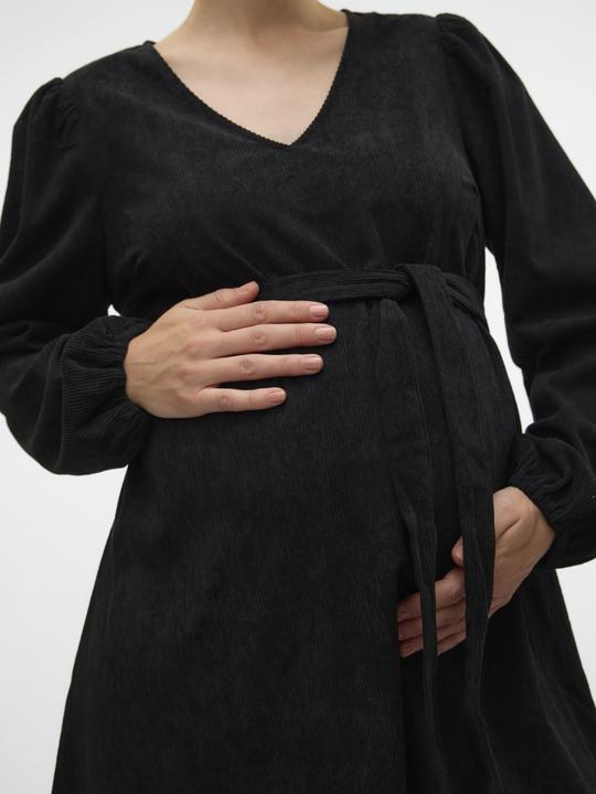 Produktbild Mamalicious Normal geschnitten V-Ausschnitt Elastische Bündchen Ballonärmel Kurzes Kleid Kleid (S)