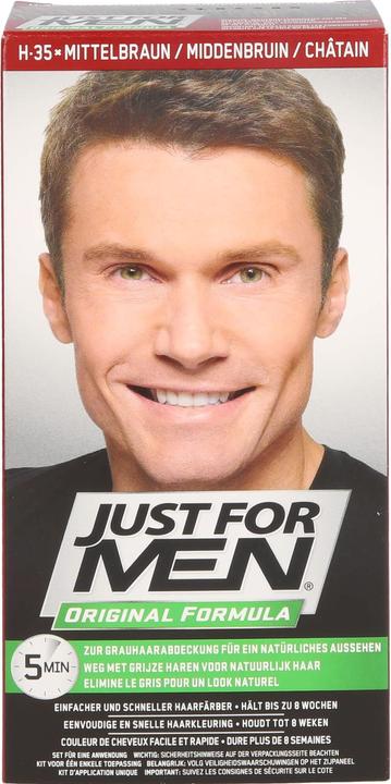 Image du produit Just For Men Shampooing colorant de soin brun moyen, 60 ml de shampooing (60 ml)