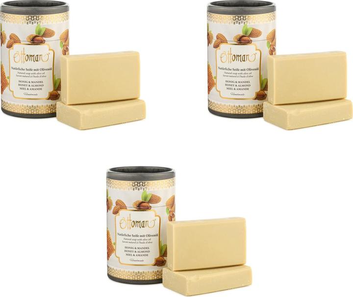 Actual product image Natura Punto Set of 6 palace soap honey and almond (Hard soap)